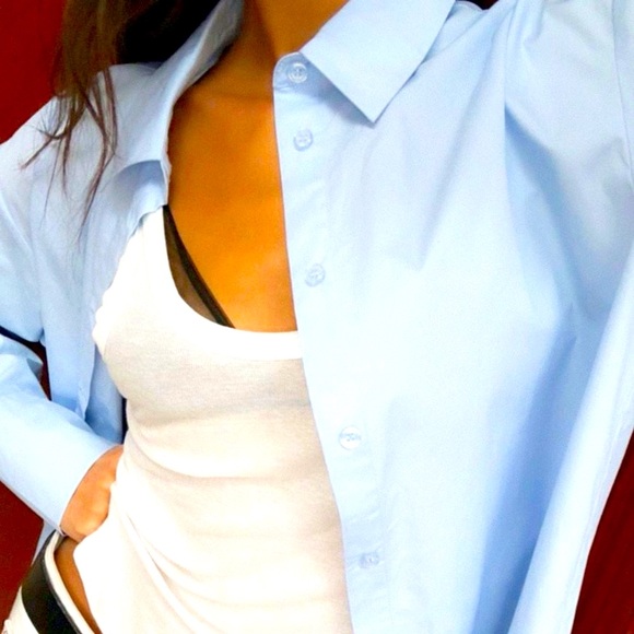 NA-KD Oversize Button Down Shirt - Picture 1 of 7